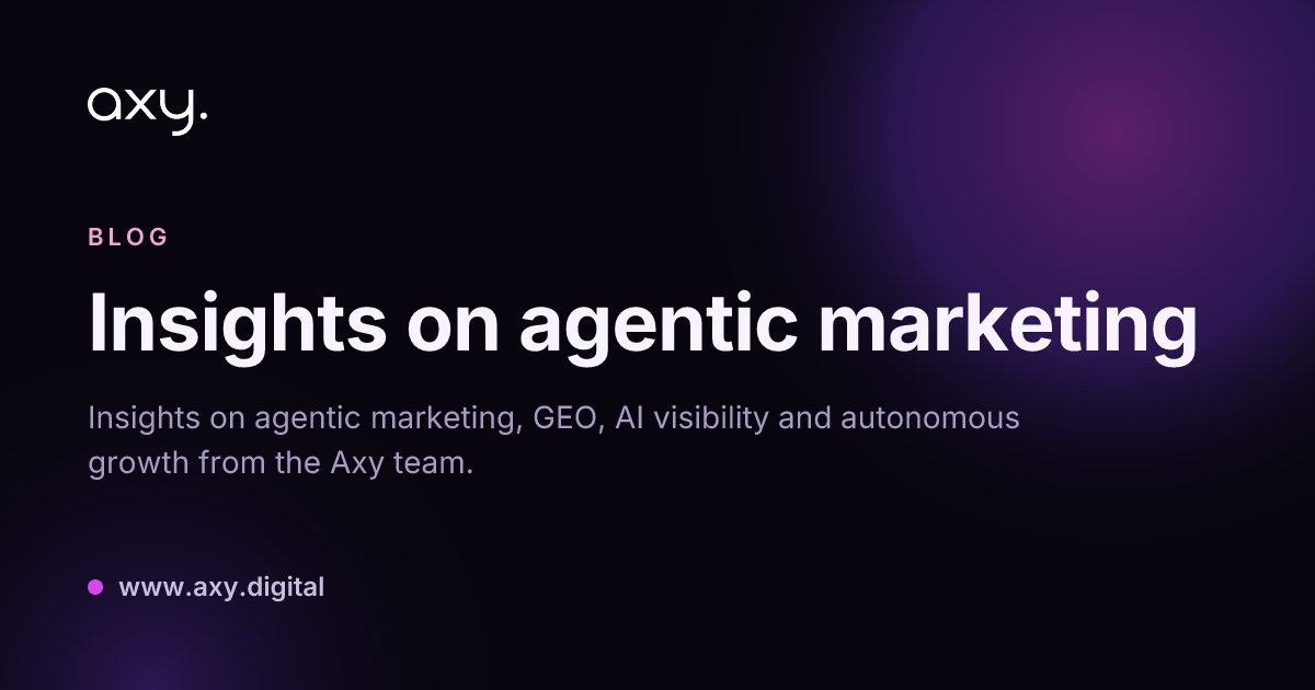 Blog — Axy